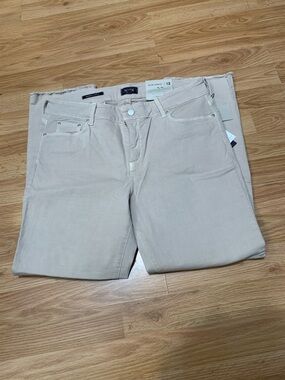NYDJ Beige Slim Ankle Jeans